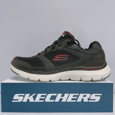 SKECHERS FLEX ADVANTAGE 4.0 男生 黑 舒適 寬楦 防水 運動 慢跑鞋 232225WBKRD