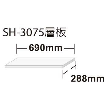 【勁媽媽】【Shuter】樹德 SH-3075 置物架 SH-75 專用層板 書架層板