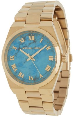 [永達利鐘錶 ] MICHAEL KORS 手錶 古典 土耳其藍X金 羅馬字腕錶 38mm MK5894