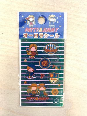 日本 三麗鷗 sanrio kitty - Patty&amp;Jimmy 貼紙 (早期/絕版)