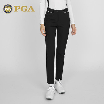 美國PGA 高爾夫褲子女秋冬季長褲2023新款女裝修身運動褲顯瘦女褲