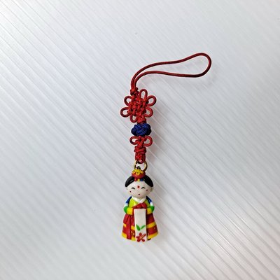 [ 三集 ] 公仔 傳統韓服吊飾 長約:9公分 材質:塑膠 E2