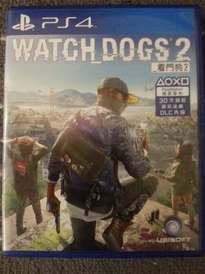 PS4 看門狗2 Watch Dogs 2 中文版 中文 光碟無刮