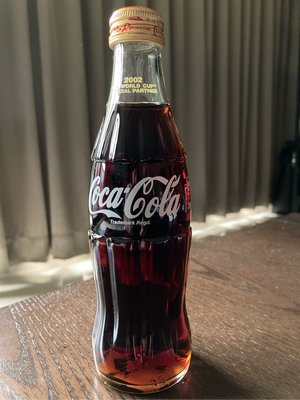 可口可樂2002年世足紀念瓶 2002年世界盃足球賽限量可樂瓶 滿罐