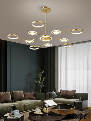 客廳燈現代簡約大氣創意個性網紅燈具北歐高檔臥室餐廳 吊燈