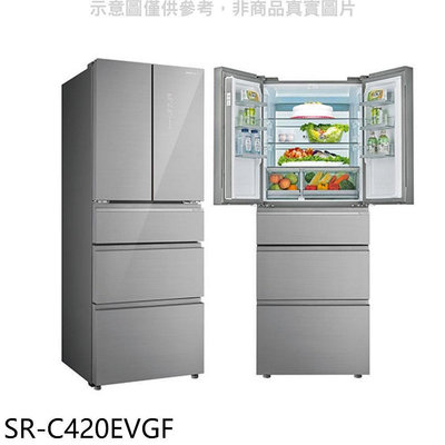 《可議價》SANLUX台灣三洋【SR-C420EVGF】420公升五門變頻冰箱