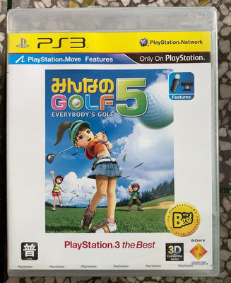 PS3 游戲  高爾夫球5 港版日文 全新未拆封11114