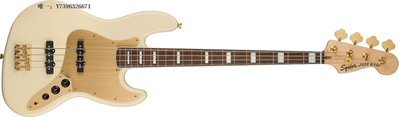詩佳影音現貨Fender Squier 40th Jazz Bass電貝司四十周年紀念款金色復古影音設備