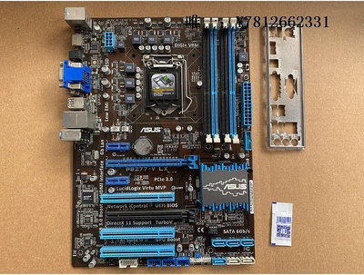 電腦零件Asus/華碩 P8Z77-V LX臺式機主板超頻支持DDR3內存配i7 3700 1230筆電配件