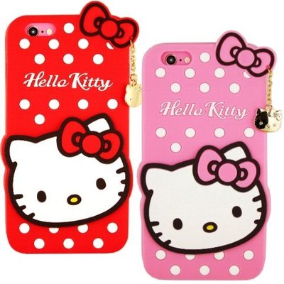 【Hello Kitty】iPhone 6 Plus/6s Plus 可愛2D立體保護套