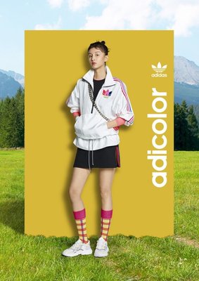 【Dr.Shoes】Adidas Originals Adicolor 3D 愛迪達 白色 立領風衣外套 GJ6570