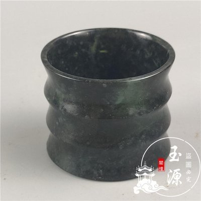 玉器批發藥王石蛇紋石竹節杯子有磁性橄欖綠墨玉酒杯茶杯