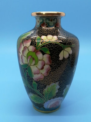 掐絲琺瑯花瓶 景泰藍精美花瓶  非常精
