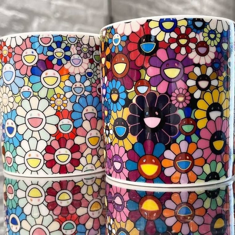 現貨日本🇯🇵White Flower Field Mug 村上隆小花馬克杯| Yahoo奇摩拍賣