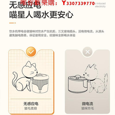 可開發票量大優惠松下貓咪輕音智能飲水機自動循環喝水器活水寵物通用狗狗飲水器