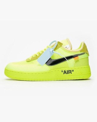 Air Force 1 Low Off-White Volt AO4606-700 螢光黃