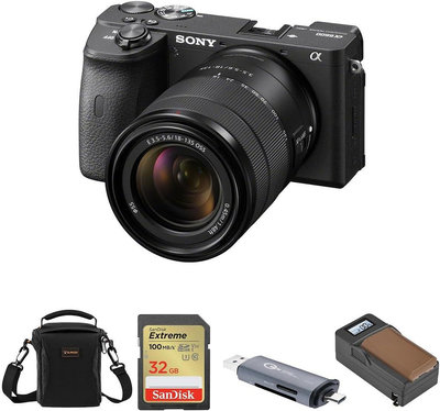 [3美國直購] Sony Alpha a6600 數位相機 Camera with 18-135mm Lens, Bundle with 32GB Memory