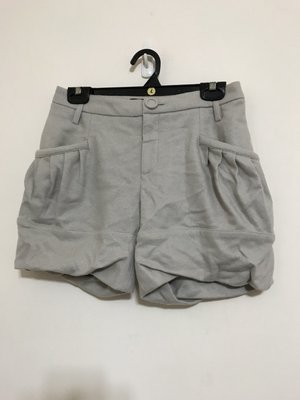 日本帶回 毛料 材質 灰色 簡約 短褲 日本製 20171218-2