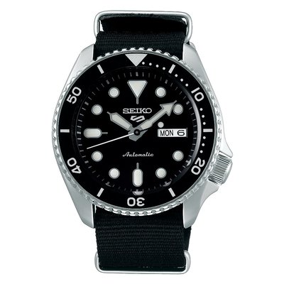 【金台鐘錶】SEIKO精工 5號盾牌 機械錶 潛水表 動力儲存41小時 (帆布帶水鬼) 43mm SRPD55K3