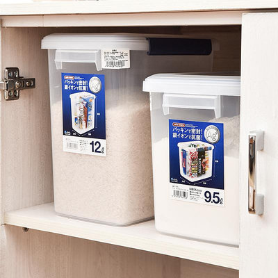 日本asvel面粉儲存罐米桶 家用密封防蟲防潮面粉桶米面收納箱容器