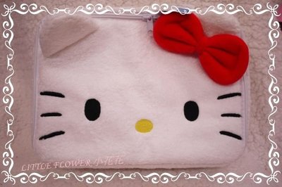 ♥小花花日本精品♥Hello Kitty可愛實用多功能精美萬用臉頭立體造型大容量絨毛好摸置物箱