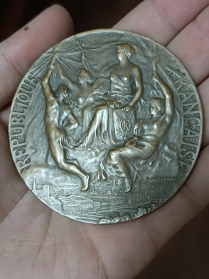 法國大銅章國民議會總統獎章紀念章10530