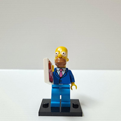 [ 三集 ] 積木 LEGO 樂高 71009 辛普森家庭 第2代 荷馬 高約:5公分 含說明書 包裝袋 二手品 H8
