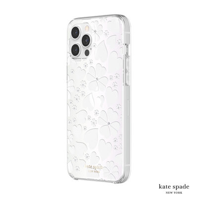 KINGCASE (現貨) Kate Spade Hearts iPhone 12 Pro Max 6.7 鑲鑽透明殼