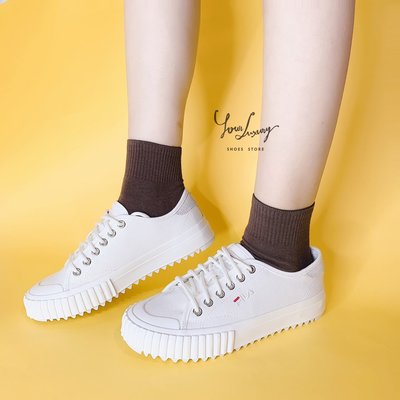 【Luxury】韓國代購 FILA classic kicks T 鋸齒 餅乾鞋 平底 帆布鞋 休閒鞋 男女鞋 情侶鞋