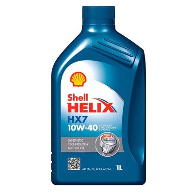 【油大亨】《SHELL》 Helix HX7 10W40殼牌喜力 合成機油1L(義大利原裝進口-最新包裝)