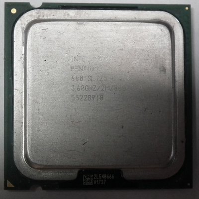 cpu Intel Pentium 4 660 3.6GHz 2M 800 lga775正式版ht sl7z5