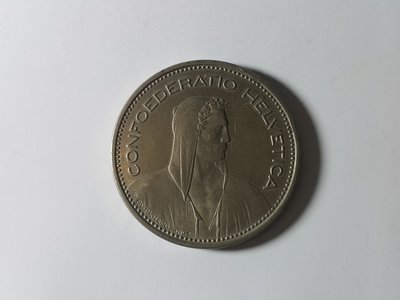[銀九藝] 1986年 瑞士5法郎  歐洲硬幣
