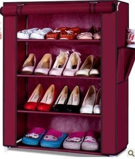INPHIC-簡易鞋櫃 特價加固大容量收納鞋櫃 烤漆防塵鞋架無紡布布鞋櫃