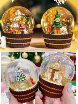 金莎水晶球 旋轉木馬水晶球 / 聖誕樹水晶球 金沙巧克力FERRERO ROCHER 金莎