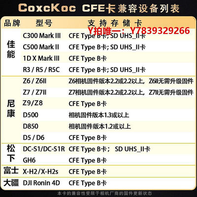 內存卡尼康Z8/Z9儲存卡CFexpress佳能cfeb內存富士xqd/Z6/Z7/d850適用于