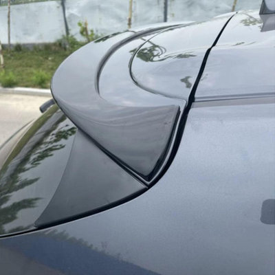 汽車尾翼 尾翼配件適用于14-19兩廂昂克賽拉頂翼 Mazda3昂克賽拉專用碳纖烤漆定風翼