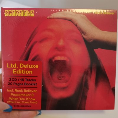 全新未拆~蝎子樂隊 Scorpions Rock Believer Deluxe 2CD 豪華版 全新未拆