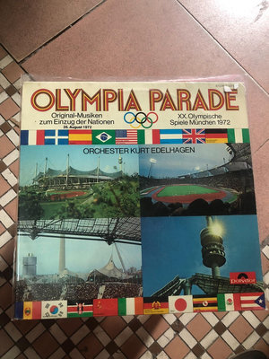 【二手】 1972年德國慕尼黑奧運會原創音樂，碟片新，，外套完整，德國1204 磁帶 CD 唱片【吳山居】