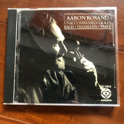 [二手CD]早期 1988年 二十世紀傳奇小提琴家Aaron Rosand 亞倫 羅桑 Unaccompanied Violin 演奏專輯