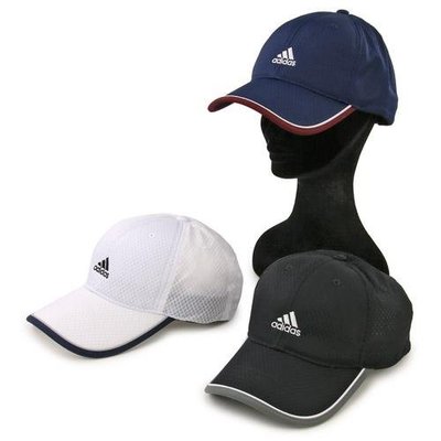 日本 adidas 吸濕快乾 網眼帽 防曬 遮陽帽 可調式棒球帽