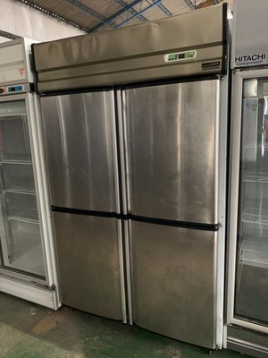 桃園國際二手貨中心----營業用 {風冷免除霜} 四門冰箱 上冷凍下冷藏 白鐵冰箱 風冷冰箱 220V