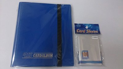 【美】卡冊 深藍（固定8格×20張內頁 測插+透明卡套61×88薄）適用 假面騎士 偶像學園 次元禮盒 遊戲王 BS