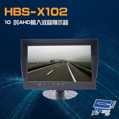 昌運監視器 HBS-X102 10 吋 AHD 720P 960P 1080P CVBS輸入 液晶顯示器