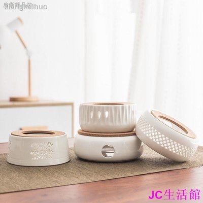 包子の屋◇◙❅新款日式鏤空蠟燭加熱溫茶爐暖茶加熱圓形底座恒溫暖茶器陶瓷茶具