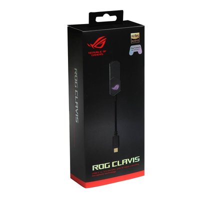 全新 ASUS 華碩 ROG Clavis AI 降噪麥克風USB外接式音效卡【板橋魔力】