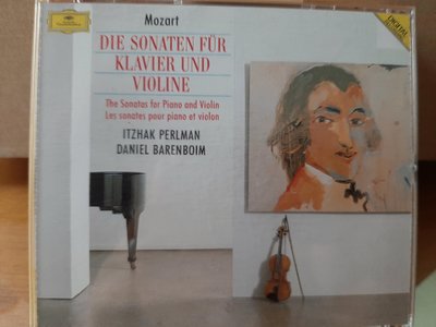 Perlman,Barenboim,Mozart-The Violin Sonatas帕爾曼小提琴，巴倫波因鋼琴，演繹莫扎特-小提琴奏鳴曲，4CD,