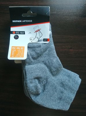 迪卡儂 | 成人款網球耐磨中筒運動襪 (3入) ARTENGO RS160