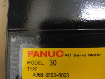 FANUC 伺服馬達 30 A06B-0503-B003 沒剎車