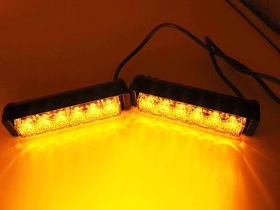 外銷美國警用爆閃燈 黃+黃 一對二 LED爆閃燈  自動爆閃燈控制器 可用於 燈條 LED SMD 5050 CREE