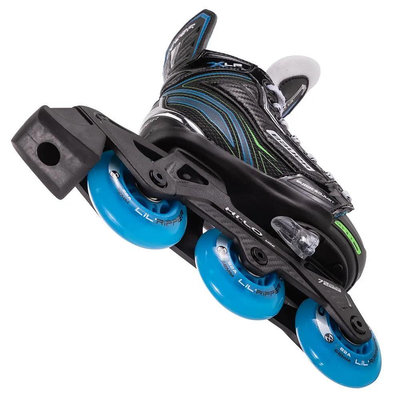 冰球鮑爾首款可調陸地冰球鞋bauer XLP直排輪子陸地曲棍球輪滑冰球鞋